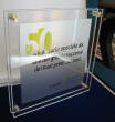 porta targa in plexiglass con targa alluminio