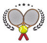 SVG, Vettoriale - Racchetta Da Tennis Che Colpisce Un'icona Della Palla.  Riflessione Dell'ombra. Illustrazione Vettoriale. Image 60109645