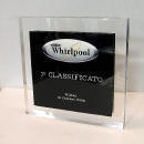 porta targa in plexiglass con targa ottone