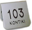 segnatavoli numerati alluminio