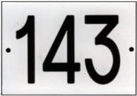 numeri civici plexiglass