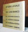 portatarga in ottone